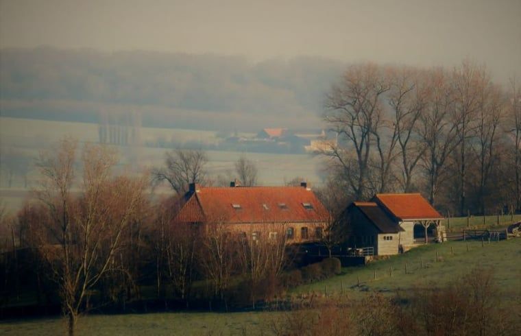Das Ferienhaus in Dranouter bietet malerische Aussichten auf die Landschaft in Westflandern, Belgien.