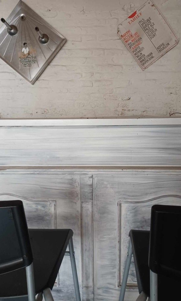 Detail der Inneneinrichtung im Ferienhaus De Blauwer, Poperinge, Westflandern.