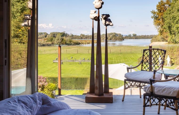 Magnificent views from Holiday Home in Diksmuide of the surrounding countryside in West Flanders, Belgium.