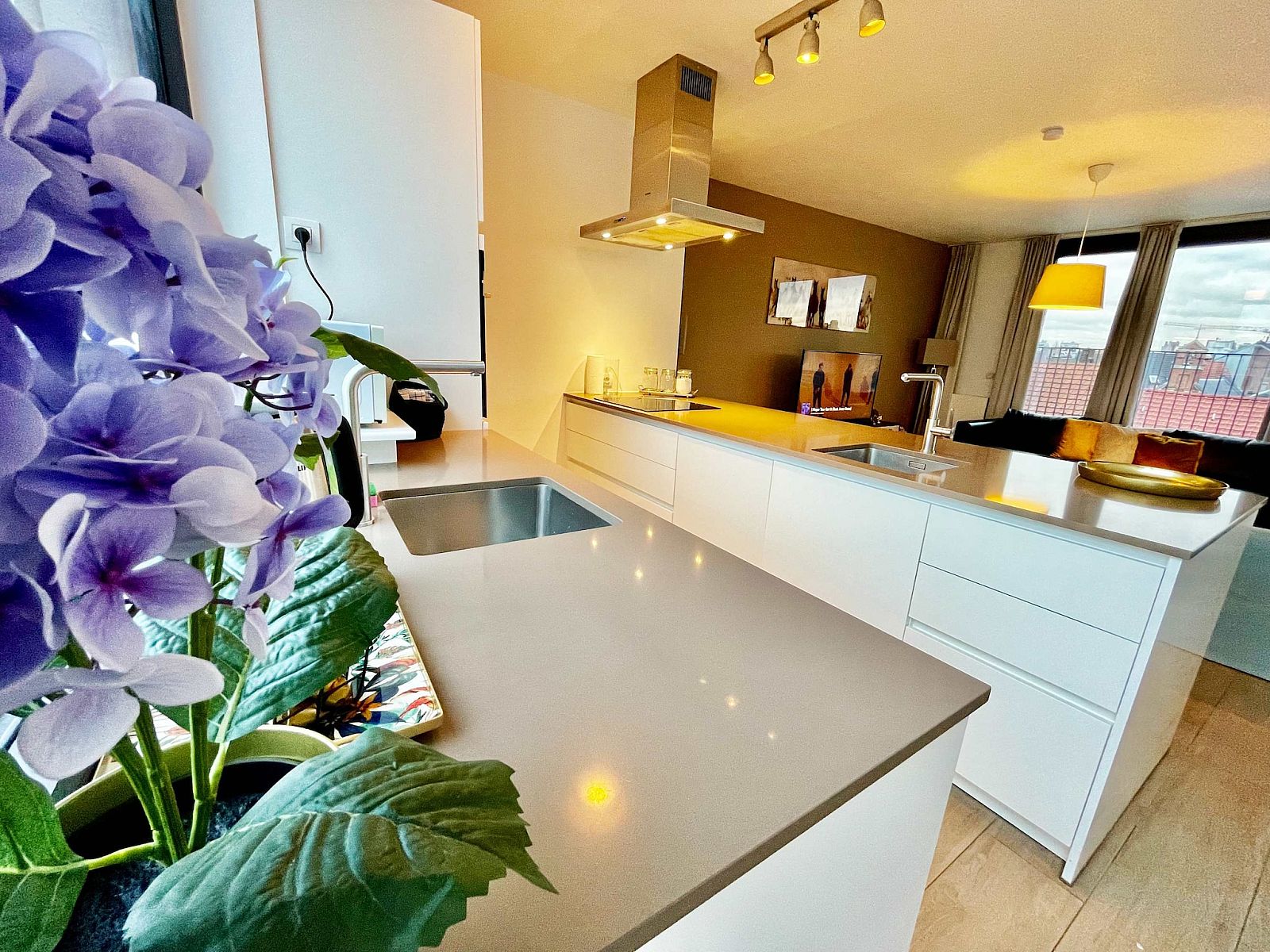 Guest house 040155 - Apartment Antwerp - Modern 2BR Penthouse Near Diamond District by OneLuxStay