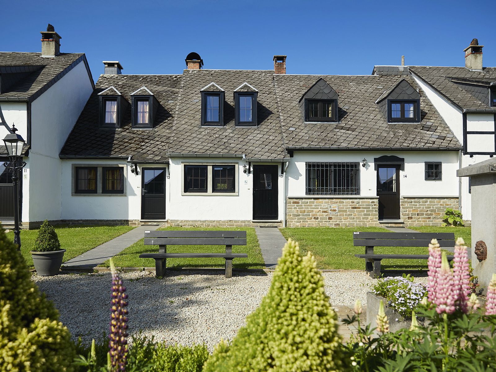 Village les Gottales in Trois-Ponts, Ardennen: charmante 4-persoons bungalow met tuin en rustieke gevel in Belgie.