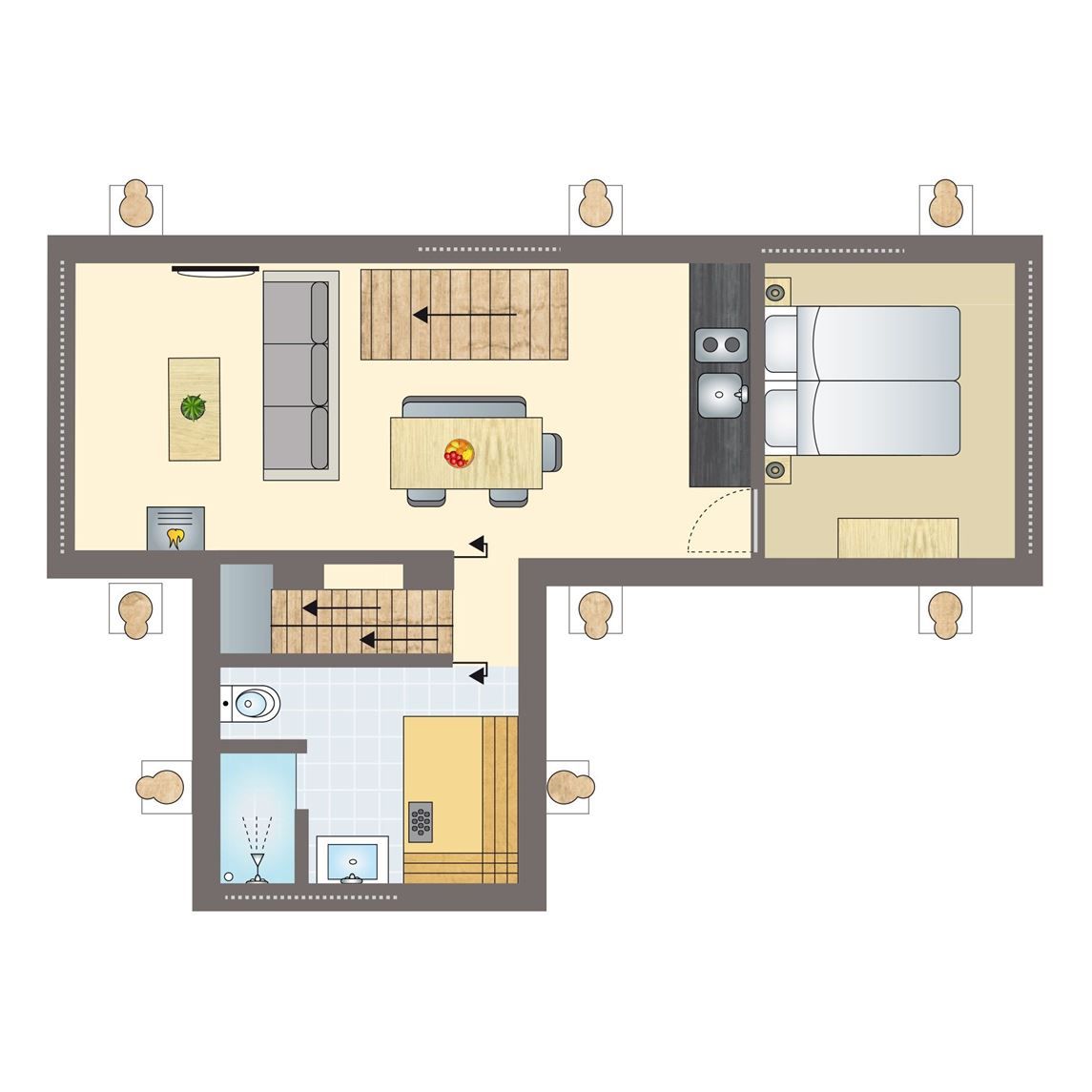 Unterkunft 0735610 - Bungalow Hennegau - 2-4 persoons The Treeloft | 2-4TH