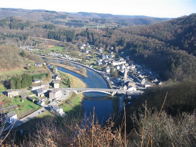 Breathtaking view of Bohan, Ardennes, from L'Odasse cottage, surrounded by nature.
