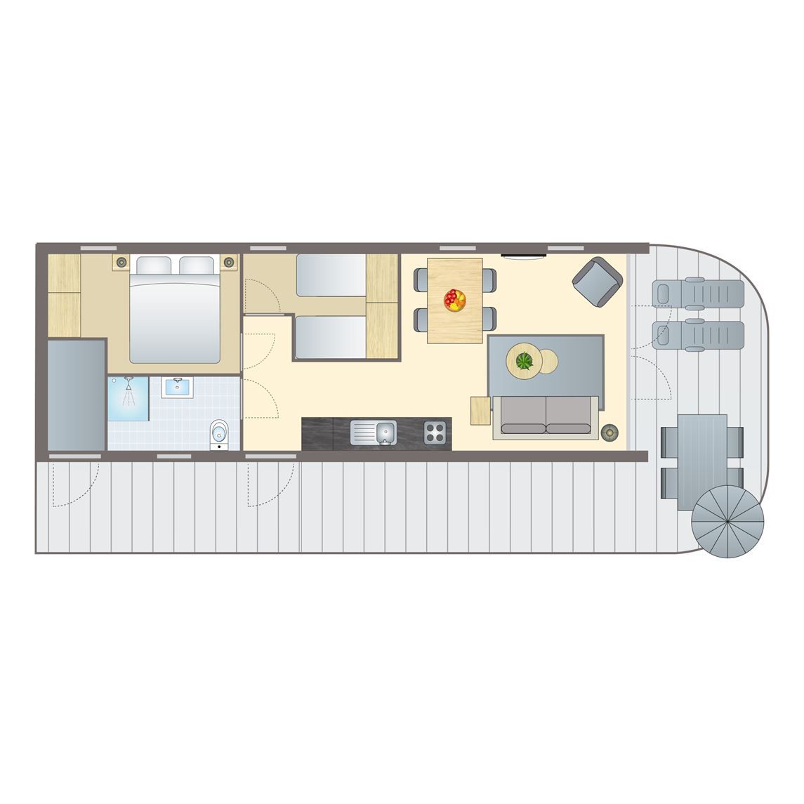 Unterkunft 082948 - Bungalow Namur - 4-persoons lodge | 4B2