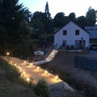 Sfeervolle verlichting bij Casa Nouche vakantiehuis in Engreux, Ardennen, Belgi.