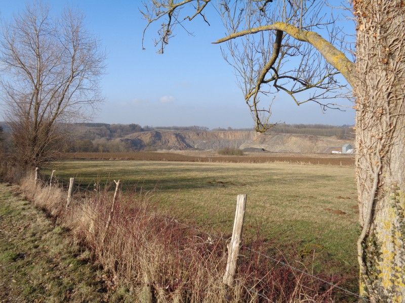Uitzicht op het landschap vanuit La Terra vakantiehuis, Durbuy, Ardennen.
