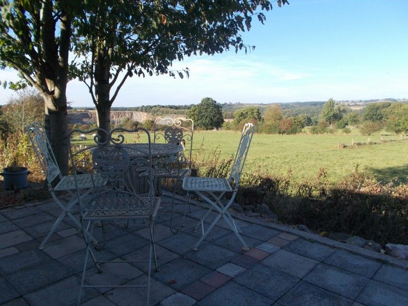 Panoramisch uitzicht vanaf het terras van La Terra vakantiehuis, Durbuy.