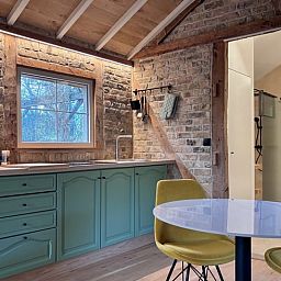 Attractive bedroom in Cottage in Alveringem, a vacation home in Alveringem, West Flanders, overlooking serene nature.