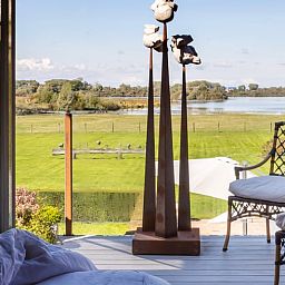 Magnificent views from Holiday Home in Diksmuide of the surrounding countryside in West Flanders, Belgium.