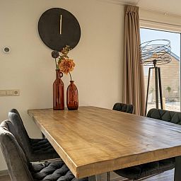 Attractive bedroom in vacation home Velthorst, Mol, Antwerp, with comfortable double bed and restful view.