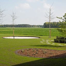 Enjoy the serene garden and expansive views at Holiday Home in Kasterlee, located in green Antwerp, Belgium.