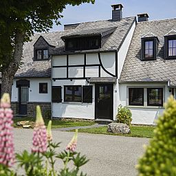 Charmantes Dorf Les Gottales: Turm fuer 4 Personen in Trois-Ponts, Ardennen, umgeben von Natur und rustikaler Architektur.