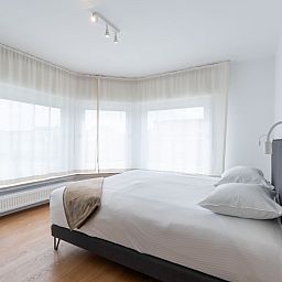 Moderne keuken in Vakantiehuis Wanderlust Belgium with parking in Blankenberge, Belgische kust, ideaal voor een comfortabel verblijf.