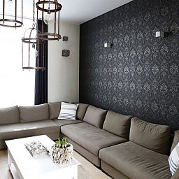 Gezellige woonkamer in De Zeester appartement Oostende, Belgische kust met comfortabele banken.