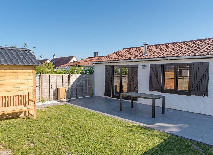 Ferienhaus Duinenhuisje 25 in De Haan, Westflandern mit sonniger Terrasse und Garten, ideal zum Entspannen und Geniessen der Natur.