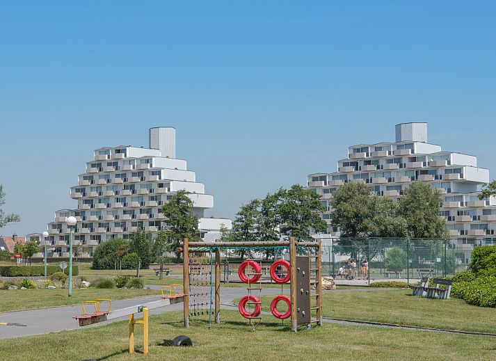 Moderne Kueche im Apartment Lotus 310, ein komfortabler Aufenthalt in De Haan, Westflandern, ideal fuer einen entspannten Urlaub.