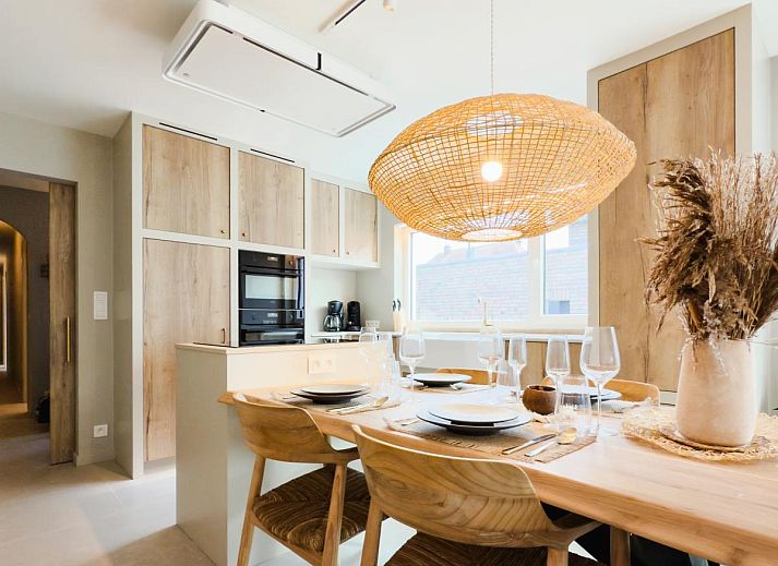 Komfortable Sitzecke im Ferienhaus Suiriri, De Haan, mit moderner Einrichtung und gemuetlicher Atmosphaere.