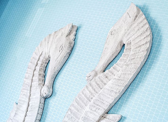 Moderne keuken in Appartement Vosseslag I sunny, gelegen in De Haan, West-Vlaanderen, Belgie, met uitzicht op de omgeving.