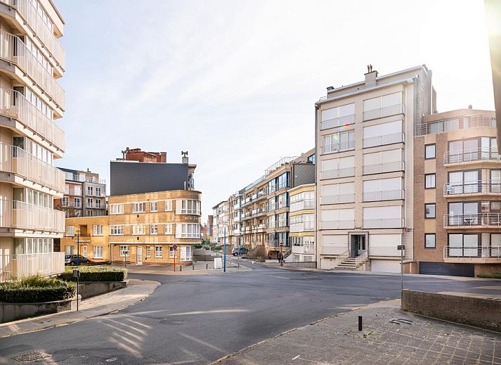 Uitzicht vanaf Apollo Gelijkvloers in Koksijde, vakantiehuis dichtbij het strand van West-Vlaanderen, Belgie.