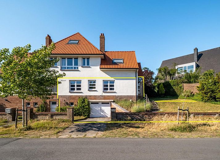 Juvamy gelijkvloers vakantiehuis in Koksijde, West-Vlaanderen met ruime tuin en charmante architectuur, ideaal voor een ontspannen verblijf.