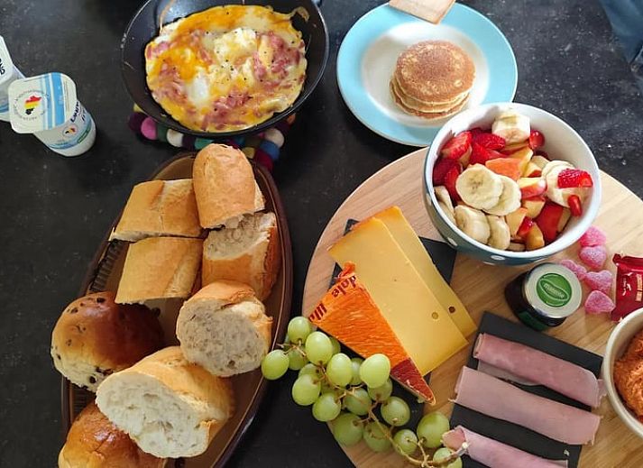 Attractive bedroom in Holiday Home in Zarren with colorful interior in West Flanders, Belgium.