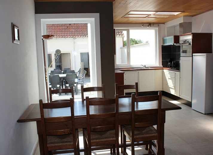 Gemuetliches Wohnzimmer im Ferienhaus De Blauwer in Poperinge, Westflandern.