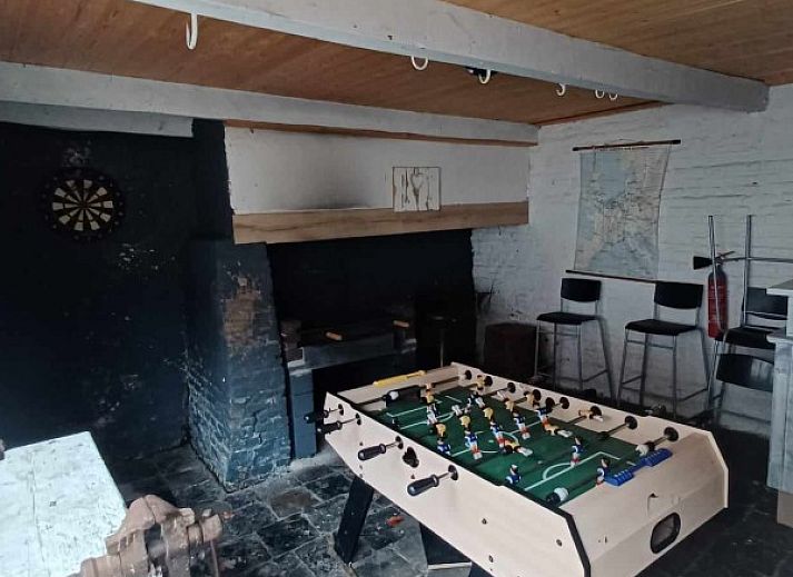 Kueche und Essbereich im Ferienhaus De Blauwer, Poperinge, Westflandern.