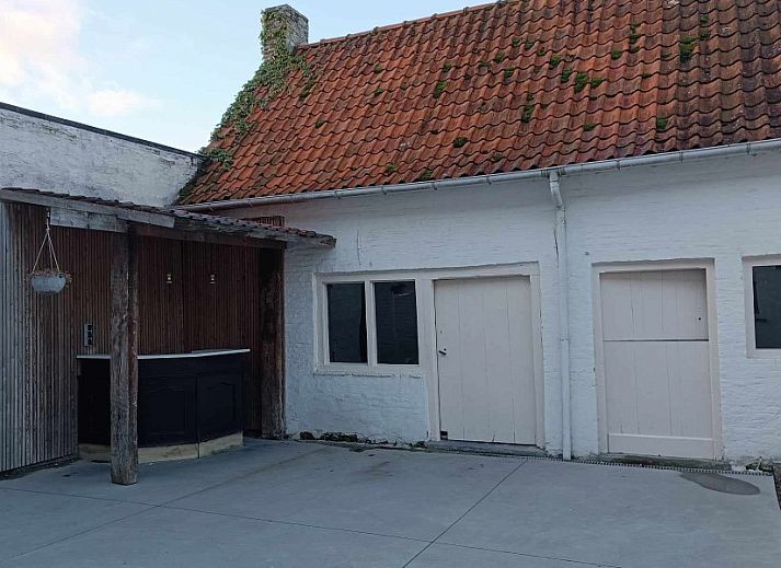 Kueche und Essbereich im Ferienhaus De Blauwer, Poperinge, Westflandern.