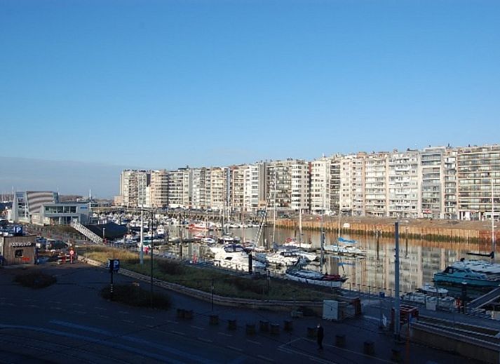 Spacious indoor space with view Blankenberge marina: 2 bdrm app. + parking, Belgian coast, Belgium.