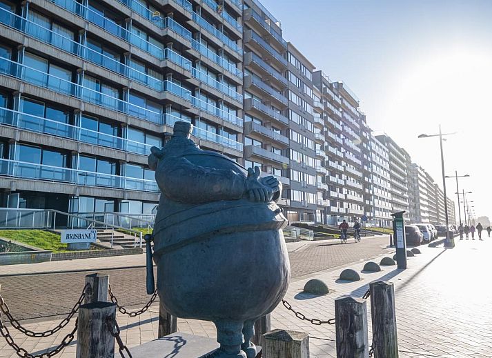 Modernes Interieur von Brisbane II - 0202, einem Ferienhaus in Middelkerke, Westflandern, mit stilvoller Kueche und gemuetlicher Sitzecke.