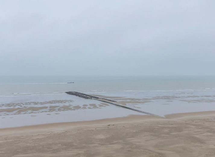 Innenansicht des Ferienhauses Sydney - 0605 in Middelkerke, Westflandern. Gemuetliches Wohnzimmer mit Essecke und Blick auf die Umgebung.