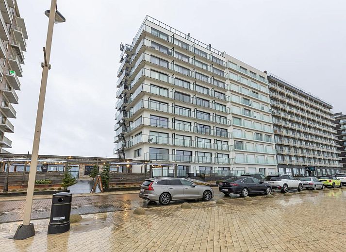 Gemuetliche Essecke im Ferienhaus Sydney - 0605 in Middelkerke, Westflandern, mit moderner Kueche und gemuetlichem Wohnzimmer.