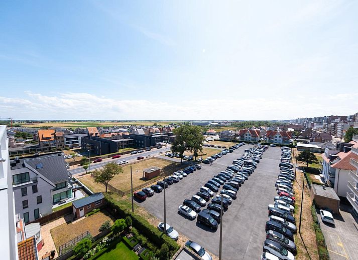 Helles Wohnzimmer im Ferienhaus "Sunflower - 0705" in Middelkerke mit weitem Blick ueber Westflandern und moderner Einrichtung.
