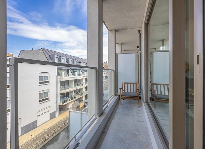 Geniessen Sie die Aussicht vom Balkon von Omnia 9 - 0203, einem Ferienhaus in Middelkerke, Westflandern, Belgien.