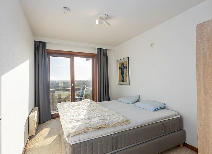 Geniessen Sie den Meerblick vom Balkon des Ferienhauses Dunekant - 0203 + park.6 in Middelkerke, Westflandern.