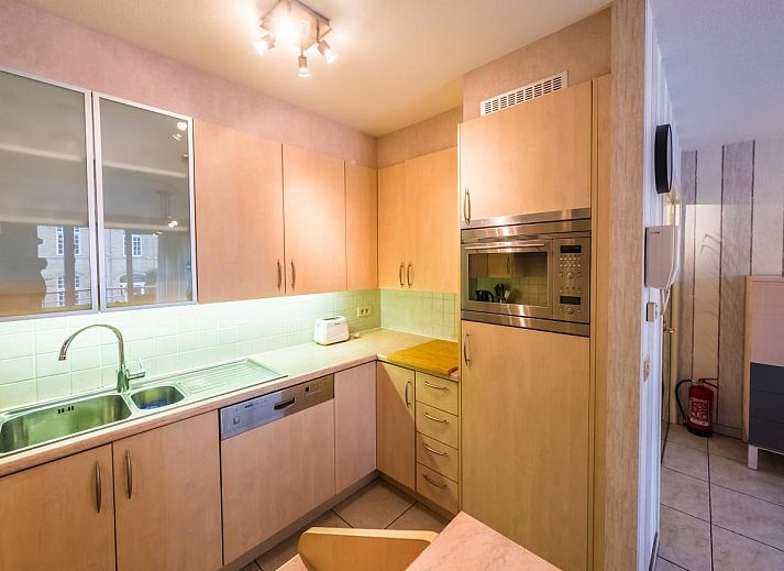 Geniessen Sie die Aussicht vom Balkon des Ferienhauses Franklin - 0101 in Middelkerke, Westflandern, Belgien.