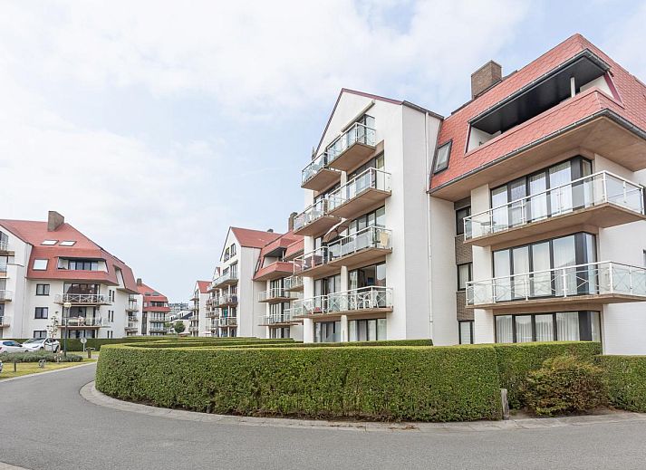 Geniessen Sie die Aussicht vom Balkon von Green Garden block 1 - 0105, einem Ferienhaus in Middelkerke, Westflandern, Belgien.