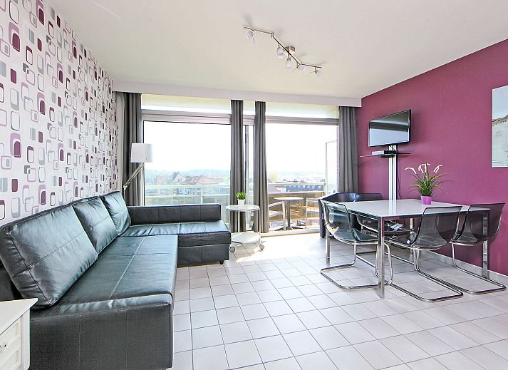 Geniessen Sie den Panoramablick vom Balkon des Apartment Studio 604 in Bredene, Westflandern, Belgien.