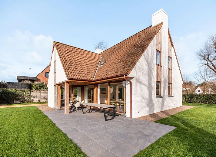 Das Ferienhaus "Pure Relax" in Oostduinkerke, Westflandern, mit grosszuegigem Garten und moderner Architektur - ideal fuer einen erholsamen Aufenthalt.