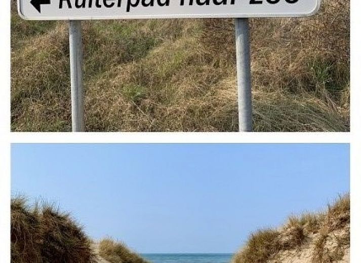 Rustikale Essecke aus Holz auf der Terrasse von Het Anker, Ferienhaus in Oostduinkerke, fuer entspannte Mahlzeiten im Freien.