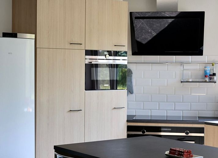 Charmante gevel van De Oude Klei, luxe vakantiewoning in Oost-Vlaanderen, Belgie.