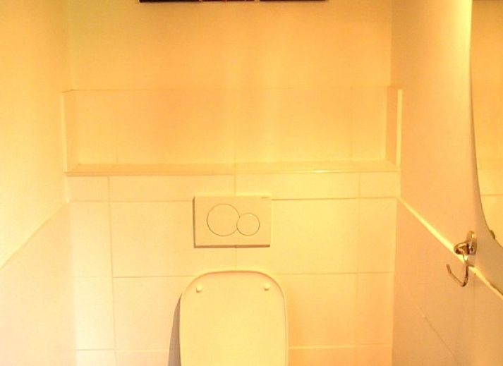 Terras van Vakantiehuis De Rekelberg in Brakel, met zitplaatsen en parasol in Belgie