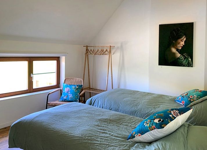 Modern kitchen in Cottage in Zulzeke, vacation accommodation overlooking nature in East Flanders, Belgium.