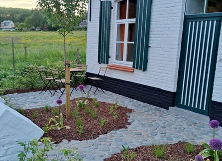 Atemberaubende Aussicht vom Cottage in Gavere Dikkelvenne, einem Ferienhaus in Dikkelvenne, Ostflandern, mit grossartiger Landschaft.