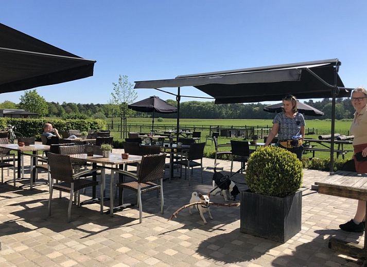 Comfortabele slaapkamer in B&B 't Mjeels Pierke, Meerle, Antwerpen met tv en kast.