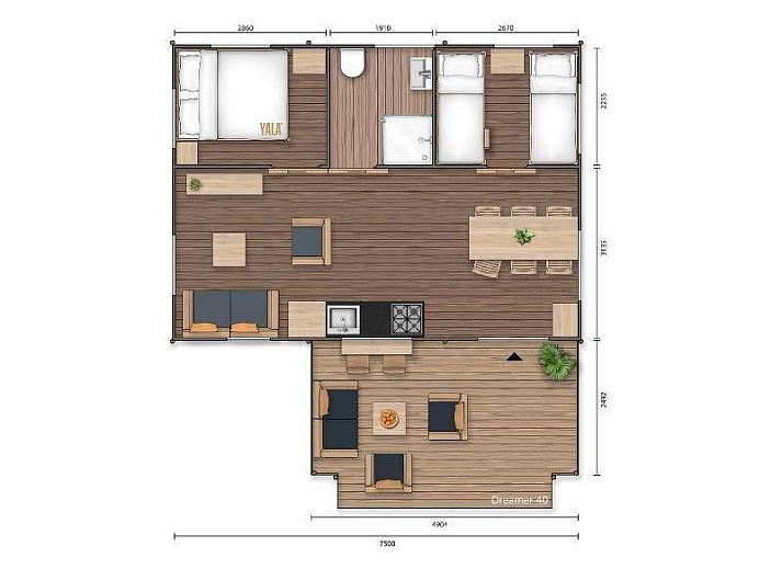 Das Safarizelt Dreamer in Turnhout bei Antwerpen bietet ein rustikales Glamping-Erlebnis mit Veranda und gruener Umgebung fuer Naturliebhaber.