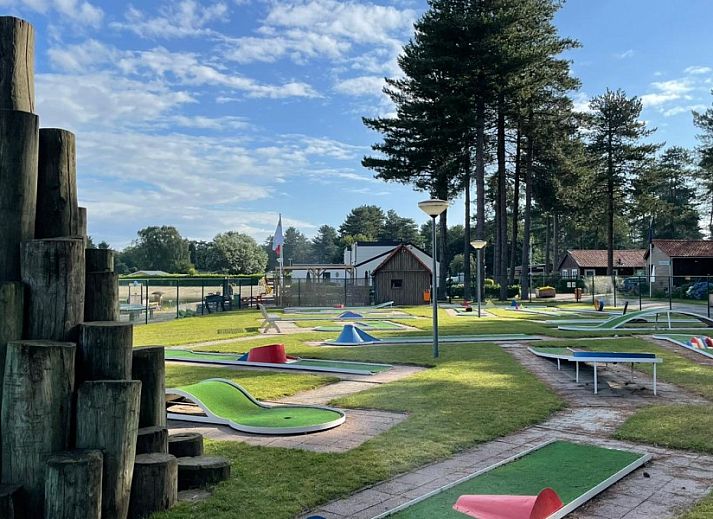 Rustikaler Weg mitten im Gruenen im Chalet Sigal in Poppel, Antwerpen. Ideal fuer Naturliebhaber.