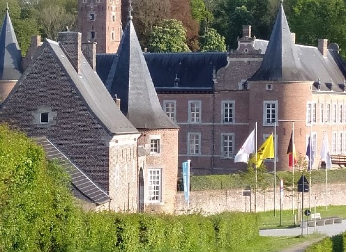 De Lodge in Grote-Spouwen, Limburg, Belgie, biedt een prachtig uitzicht vanaf het terras van deze bed and breakfast.