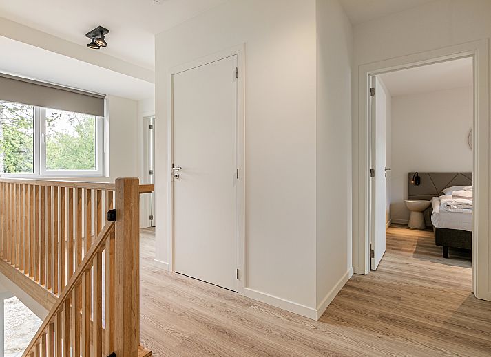 Plattegrond van Mooi Zutendaal 6-persoons villa in Limburg, Belgie, met ruime slaapkamers en moderne badkamers voor een comfortabel verblijf.