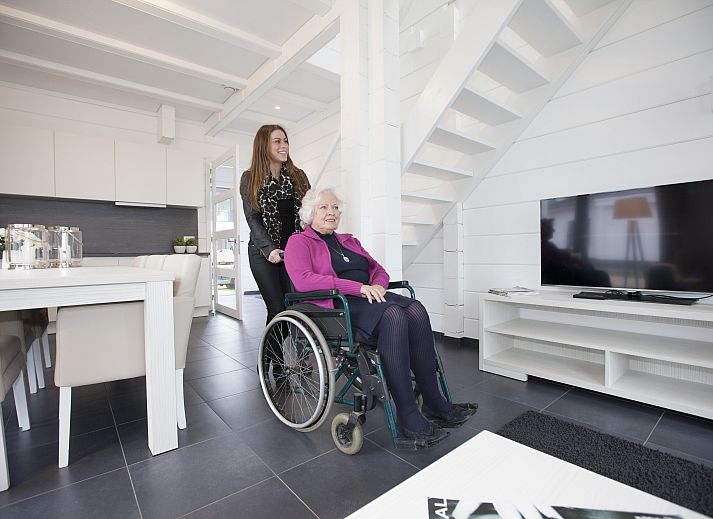 Plattegrond van Mooi Zutendaal 6-persoons villa 6CE in Limburg, Belgie, met comfortabele slaapkamers en moderne badkamers.